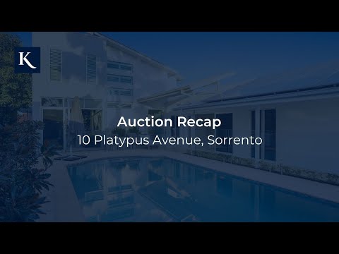 10 platypus Avenue, Sorrento – Auction Recap