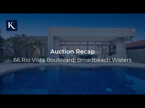 66 Rio Vista Boulevard, Broadbeach Waters | Auction Recap